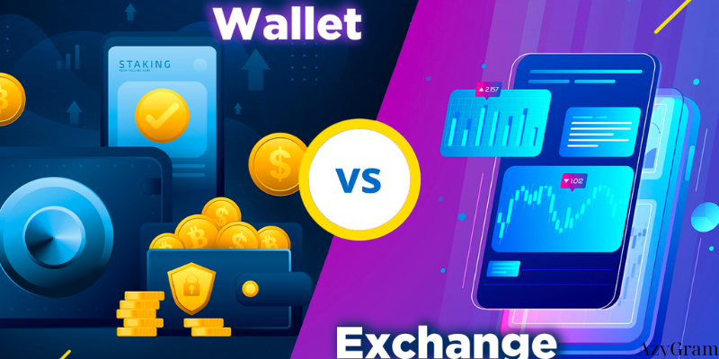 How is a cryptocurrency exchange different from a cryptocurrency wallet